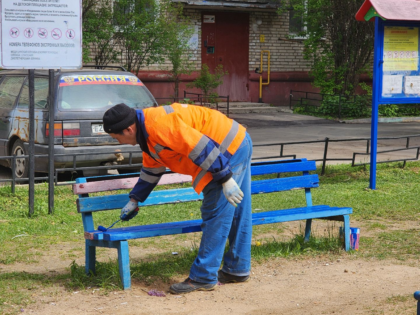 дворовые территории, подготовка к открытию летнего сезона,