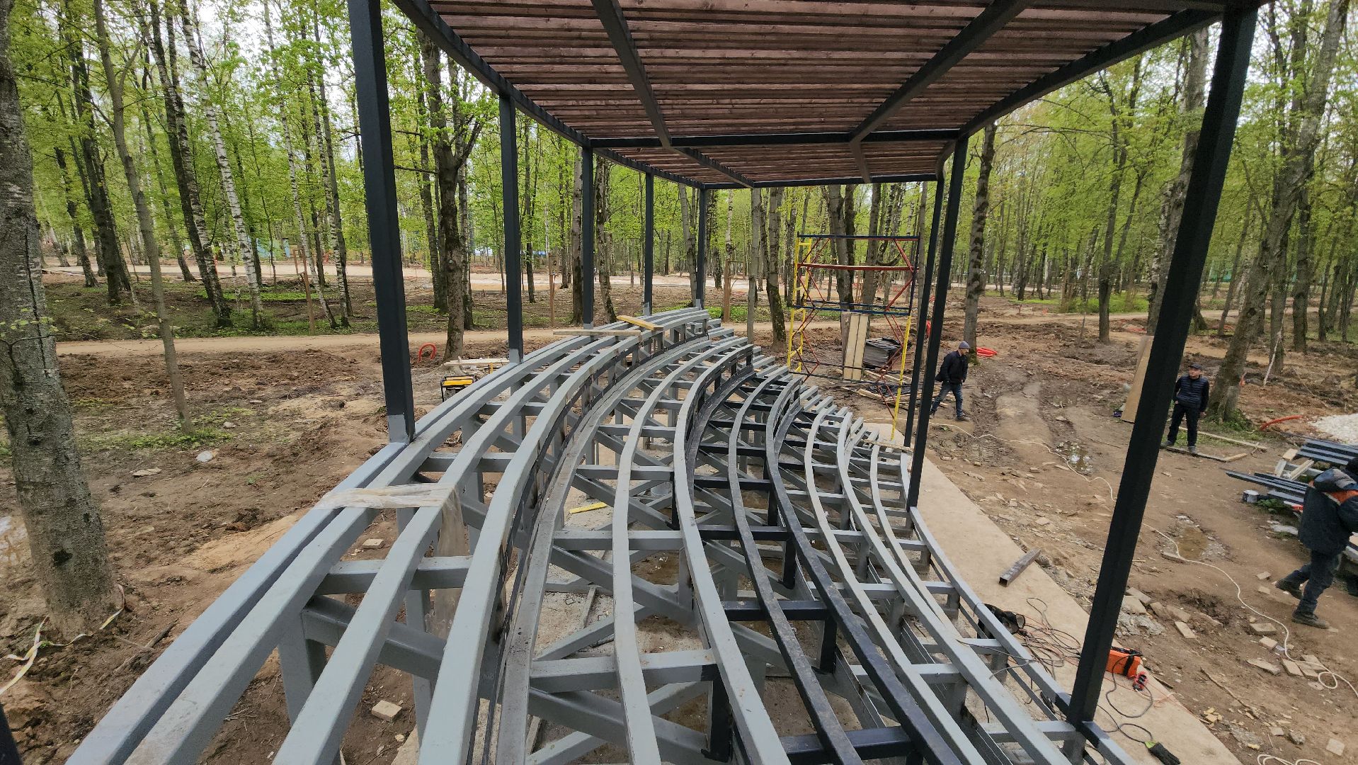 реконструкция парка, Лобня, благоустройство,