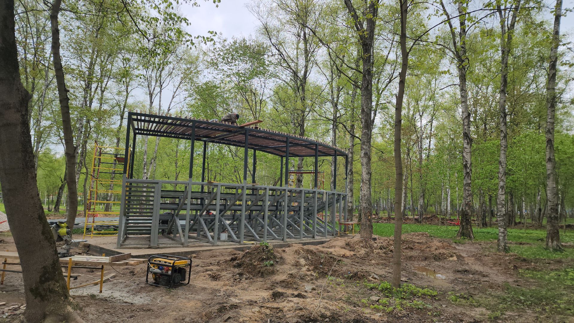 реконструкция парка, Лобня, благоустройство,