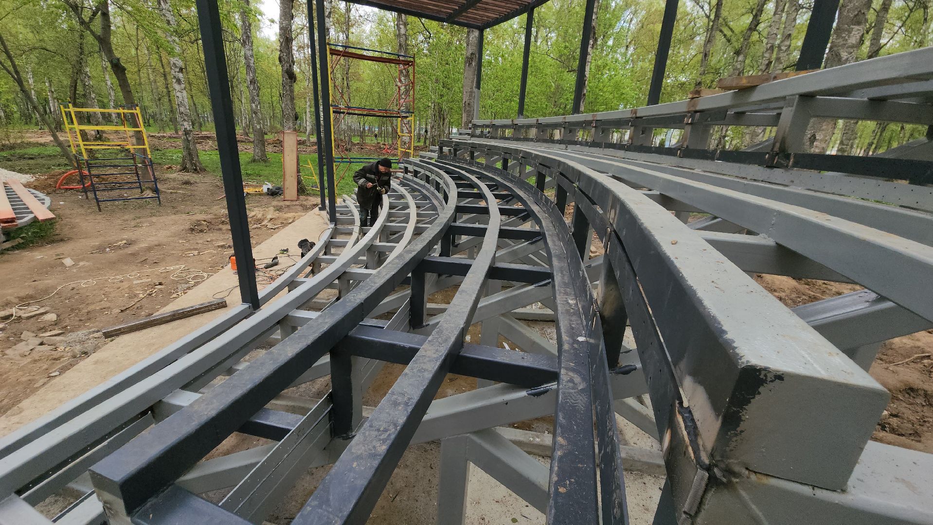 реконструкция парка, Лобня, благоустройство,