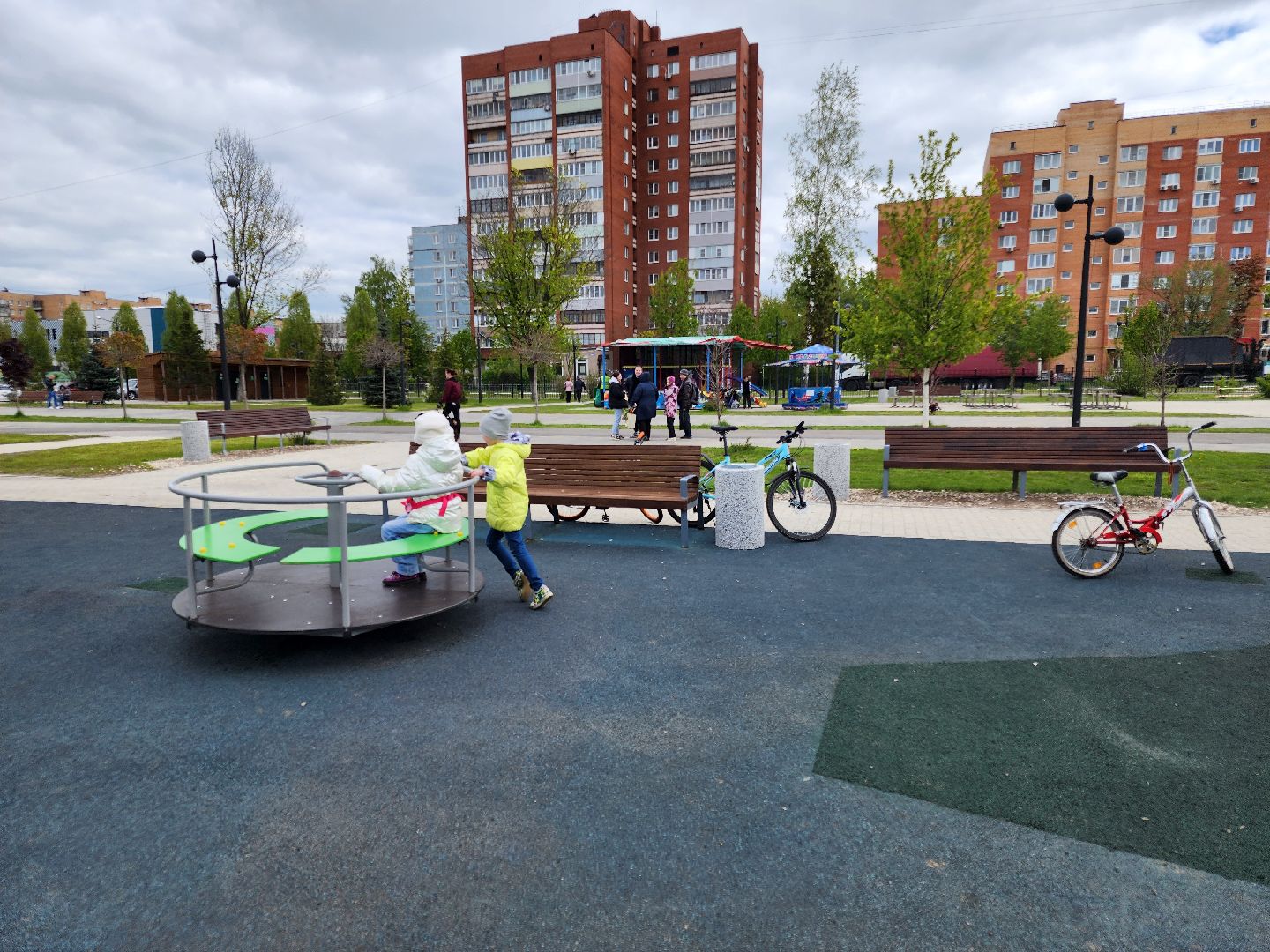 Ремонт детских площадок, парки подмосковья, орехово зуево,