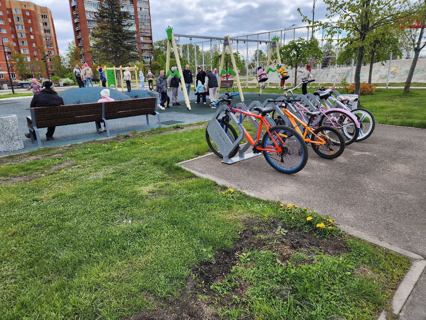 Ремонт детских площадок, парки подмосковья, орехово зуево,