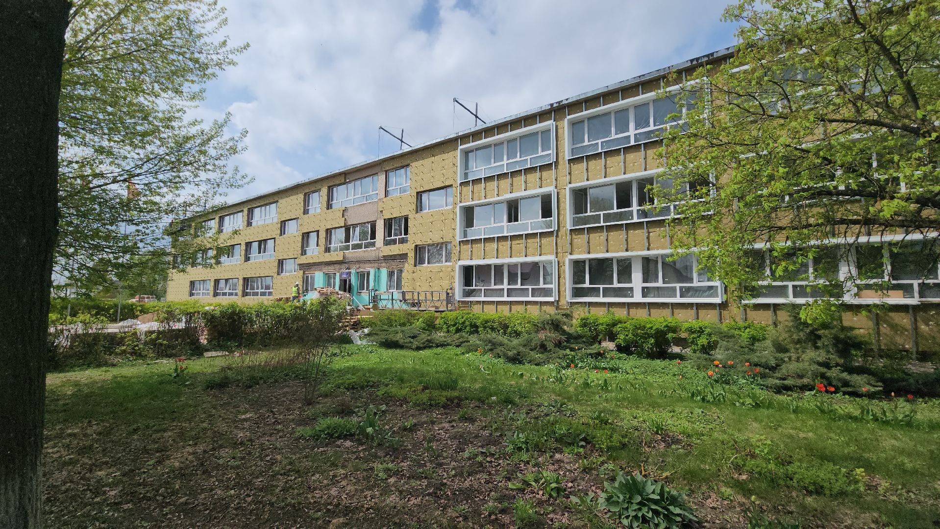 серпухов, школа 11, улица центральная, капитальный ремонт, фасад,