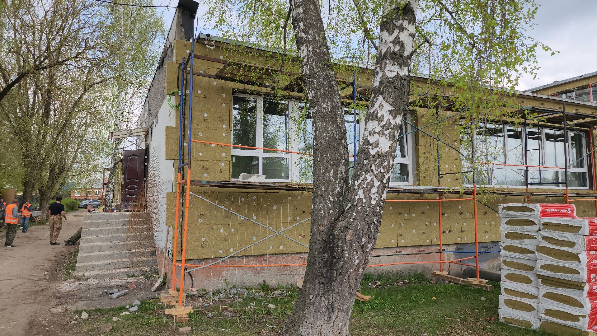 серпухов, школа 11, улица центральная, капитальный ремонт, фасад,