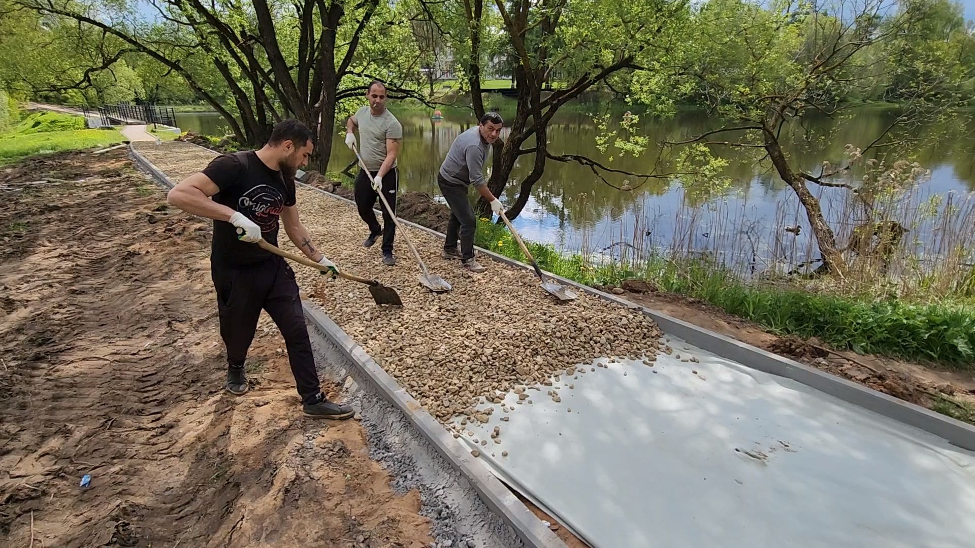одинцово, пешком, большие вяземы, губернатор, благоустройство, пешеходная дорожка,