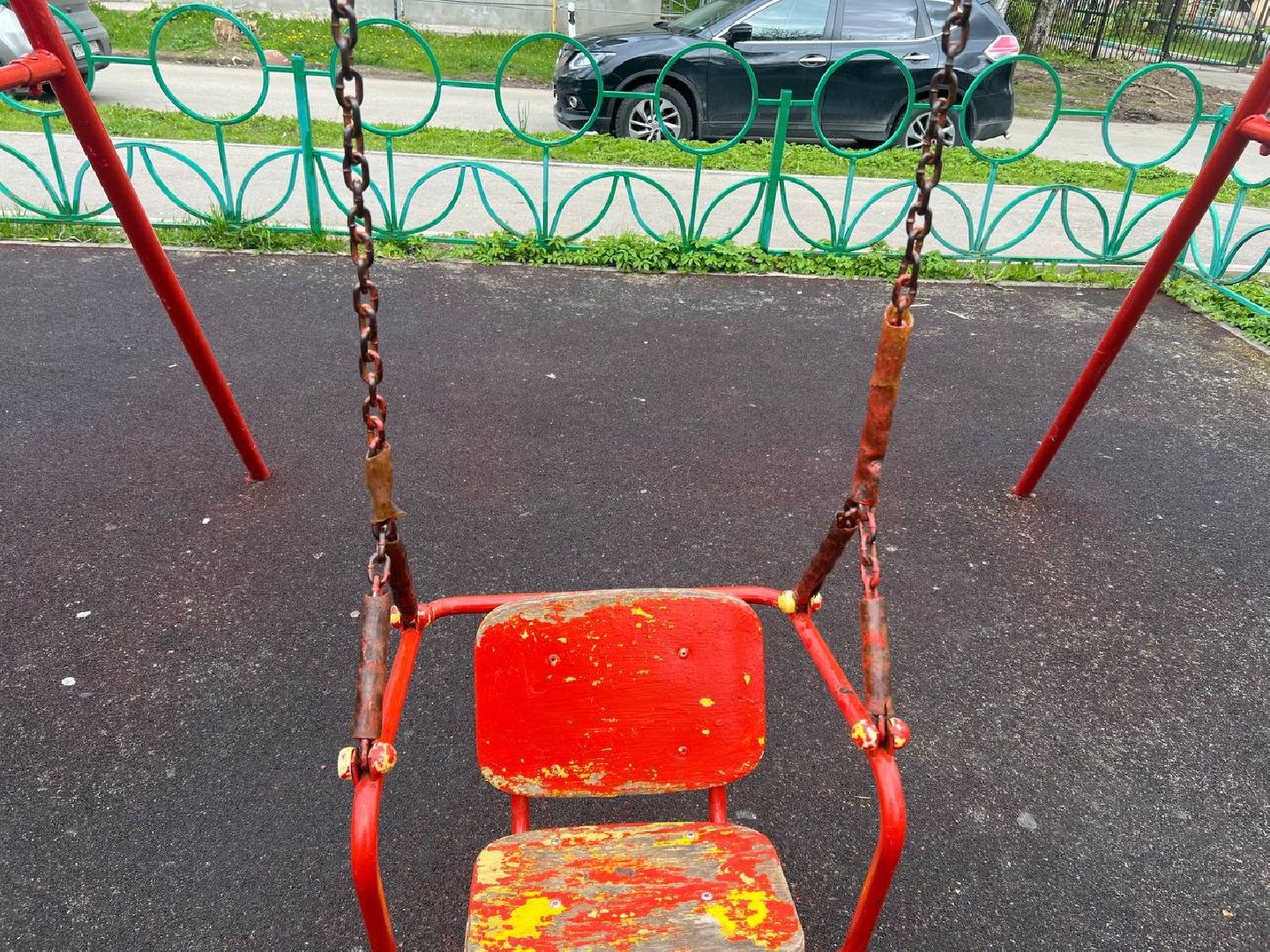 качели, дефекты, густ,