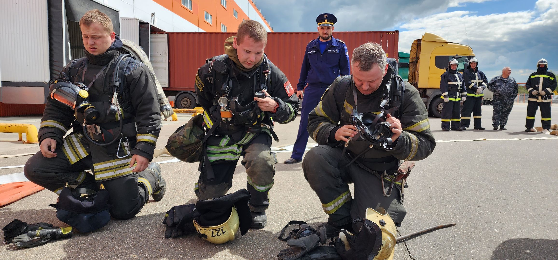 раменское, общество, пожарная безопасность, тактические учения на складском комплексе в Софьино,