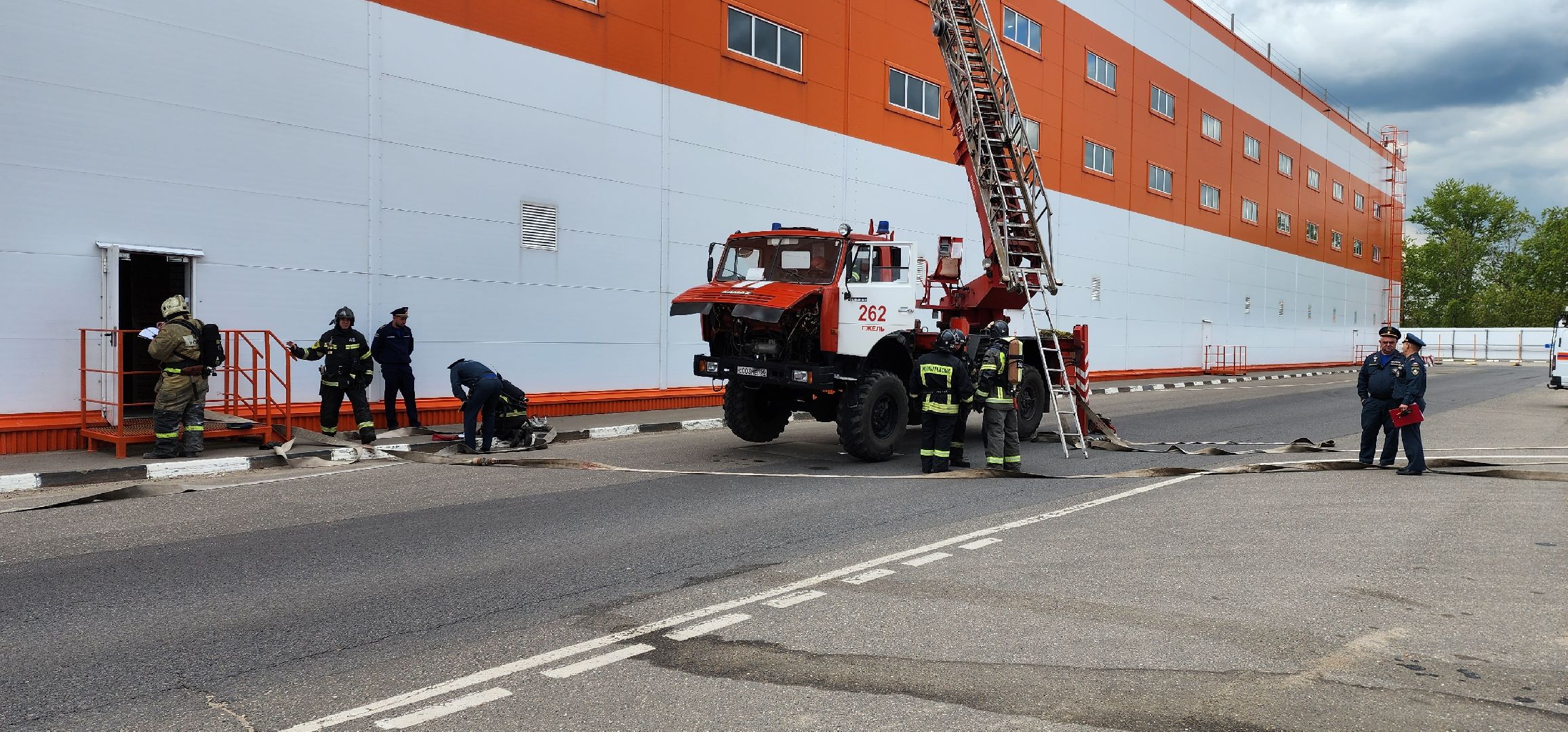 раменское, общество, пожарная безопасность, тактические учения на складском комплексе в Софьино,