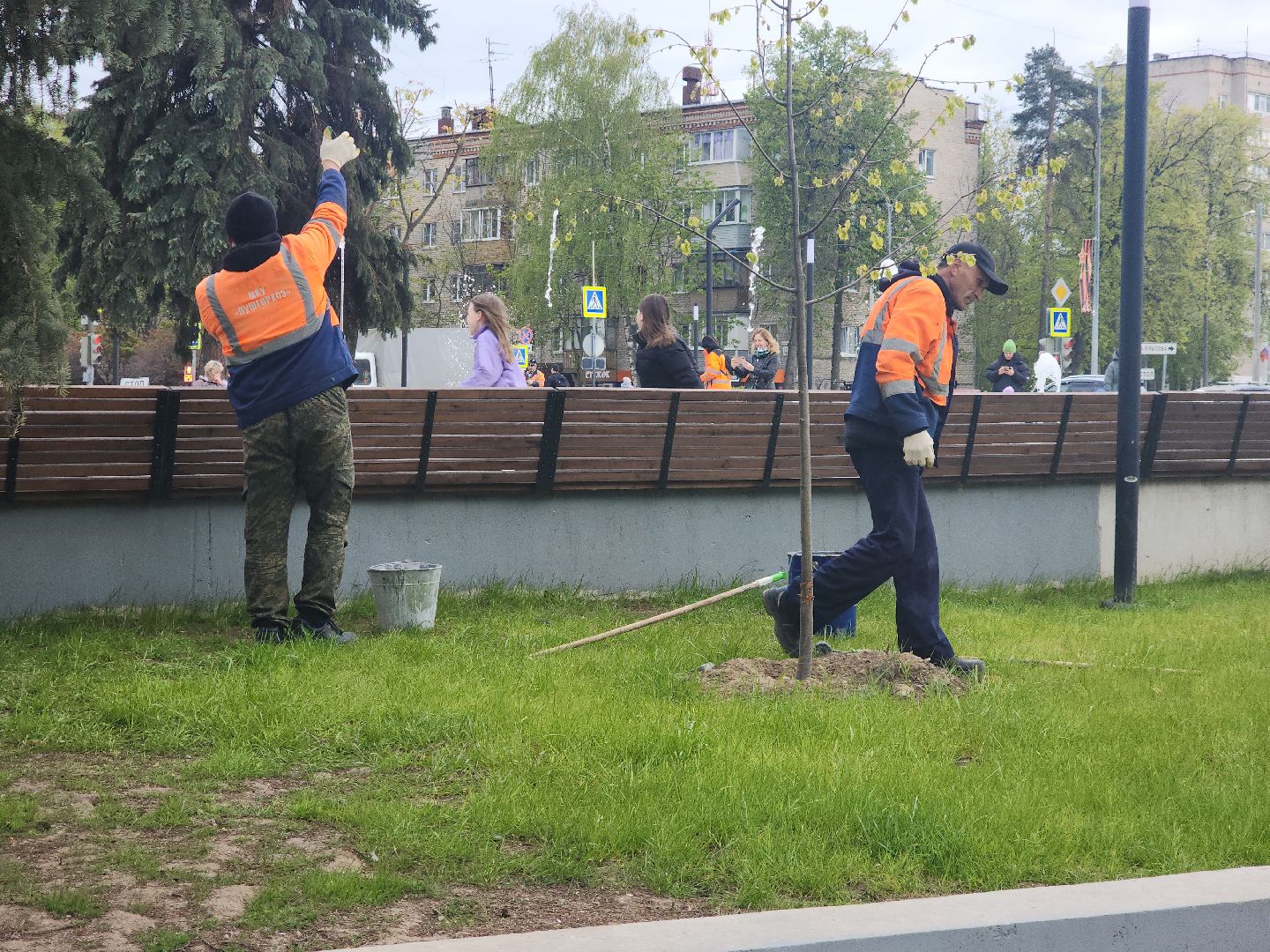 пушкино, фонтан, благоустойство, площадь, коммунальные служба,