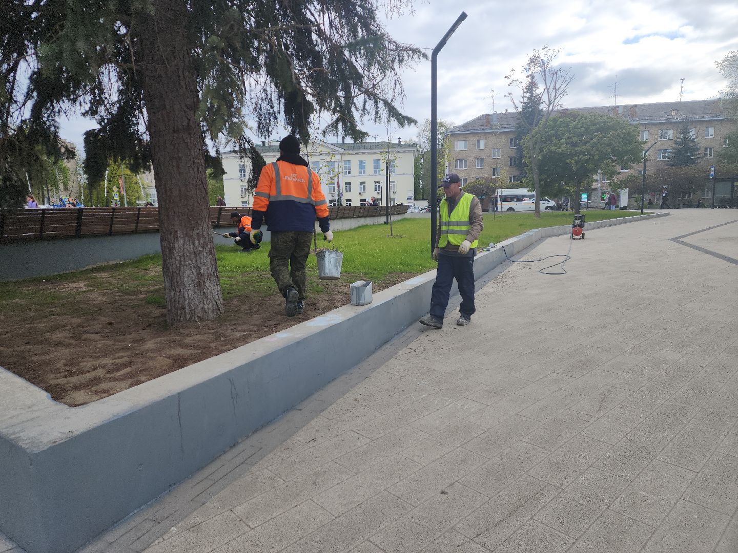 пушкино, фонтан, благоустойство, площадь, коммунальные служба,