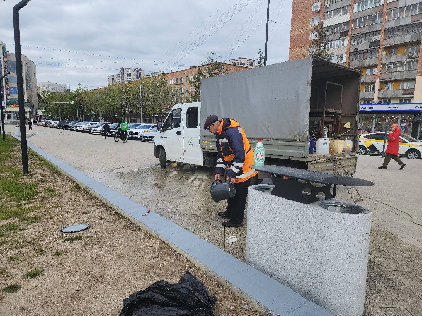 пушкино, фонтан, благоустойство, площадь, коммунальные служба,