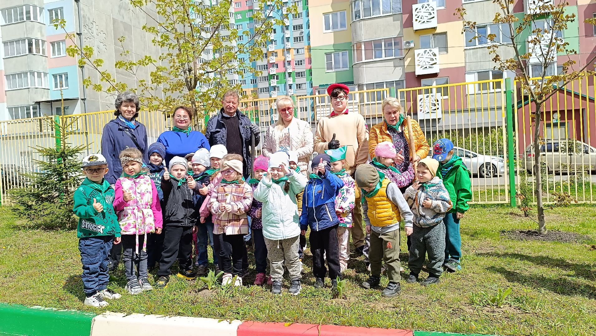 деревья, цветы, лобня,