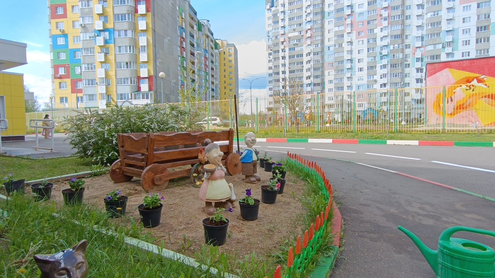 деревья, цветы, лобня,