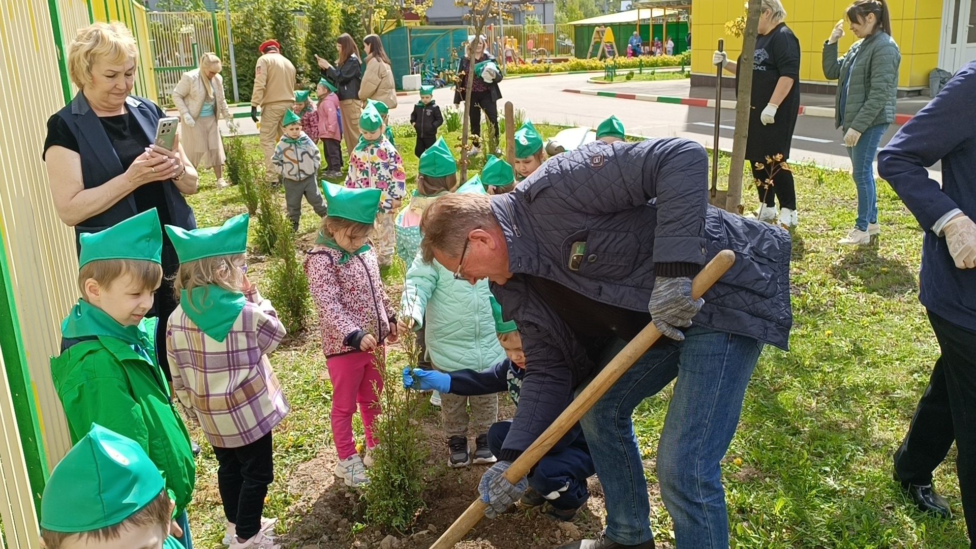 деревья, цветы, лобня,