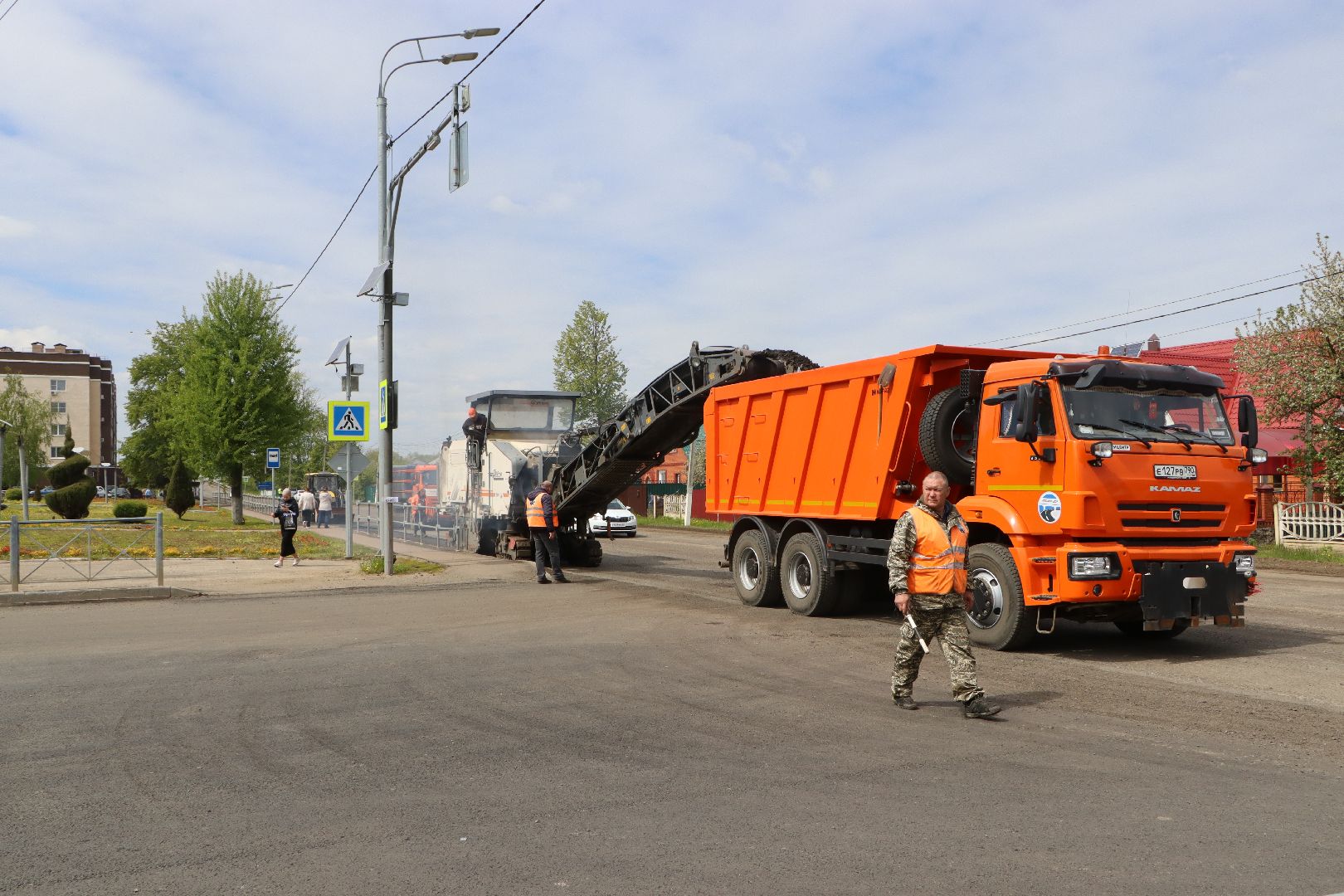 Серебряные Пруды, Ремонт дорог, дороги, национальный проект, программа губернатора, безопасные и качественные дороги,