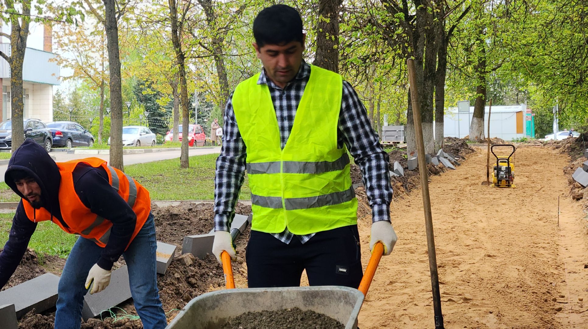 Звенигород, Благоустройство тротуаров,