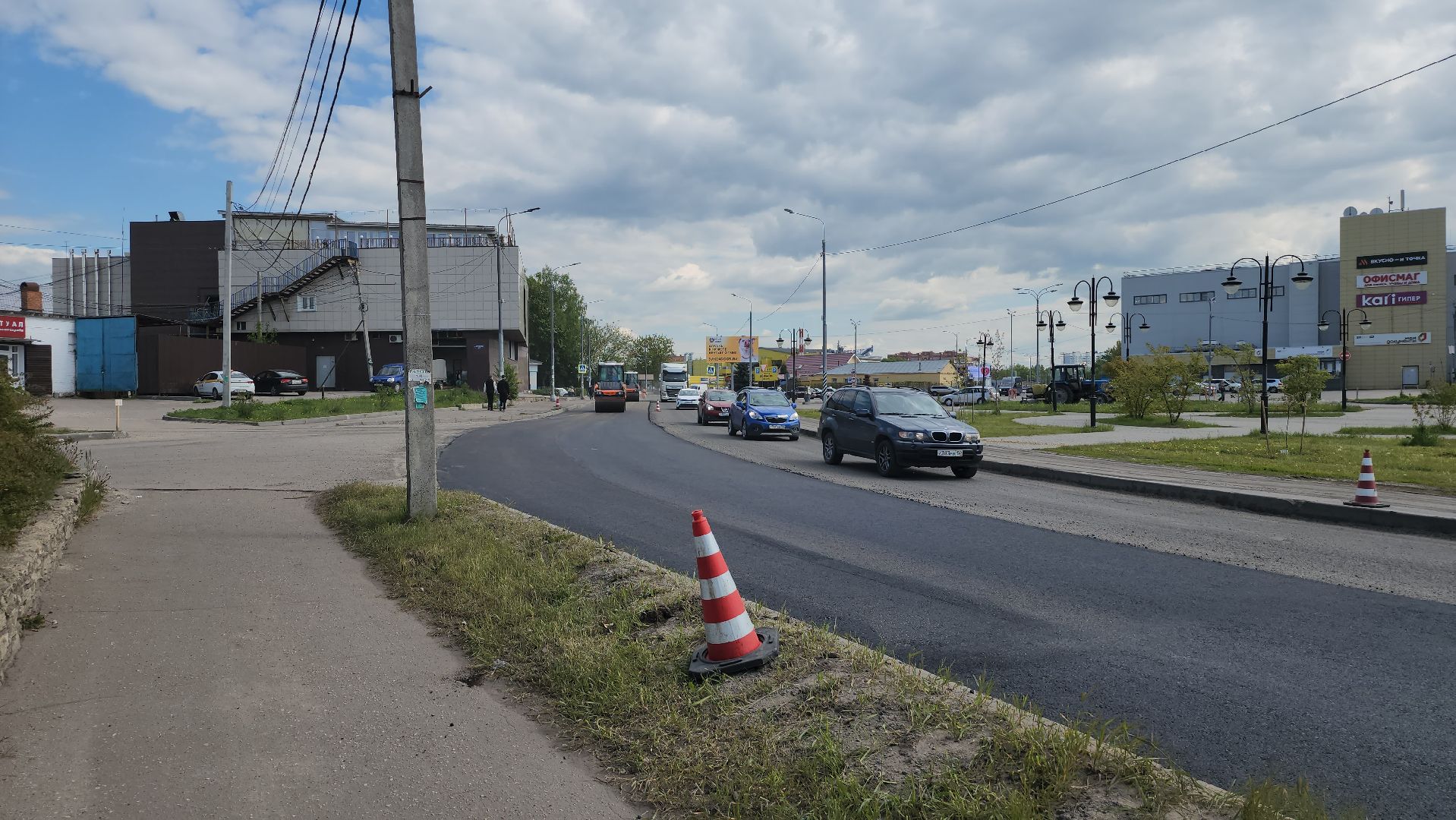 серпухов, северное шоссе, асфальтобетон, строительство дорог, мосавтодор,