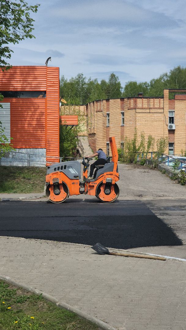 Дороги, Ремонт дорог, укладка асфальта, Дубна,