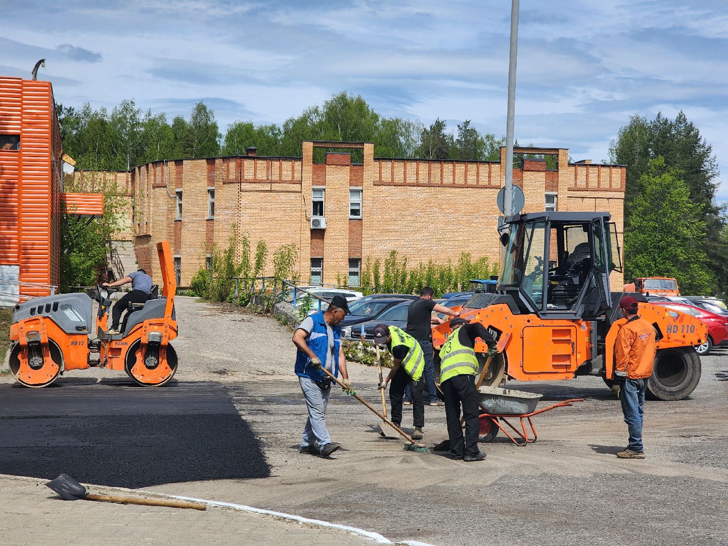 Дороги, Ремонт дорог, укладка асфальта, Дубна,