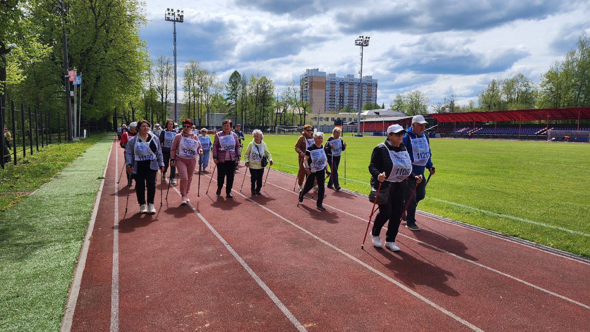 Солнечногорск, стадион Металлург, Активное долголетие, марафон,