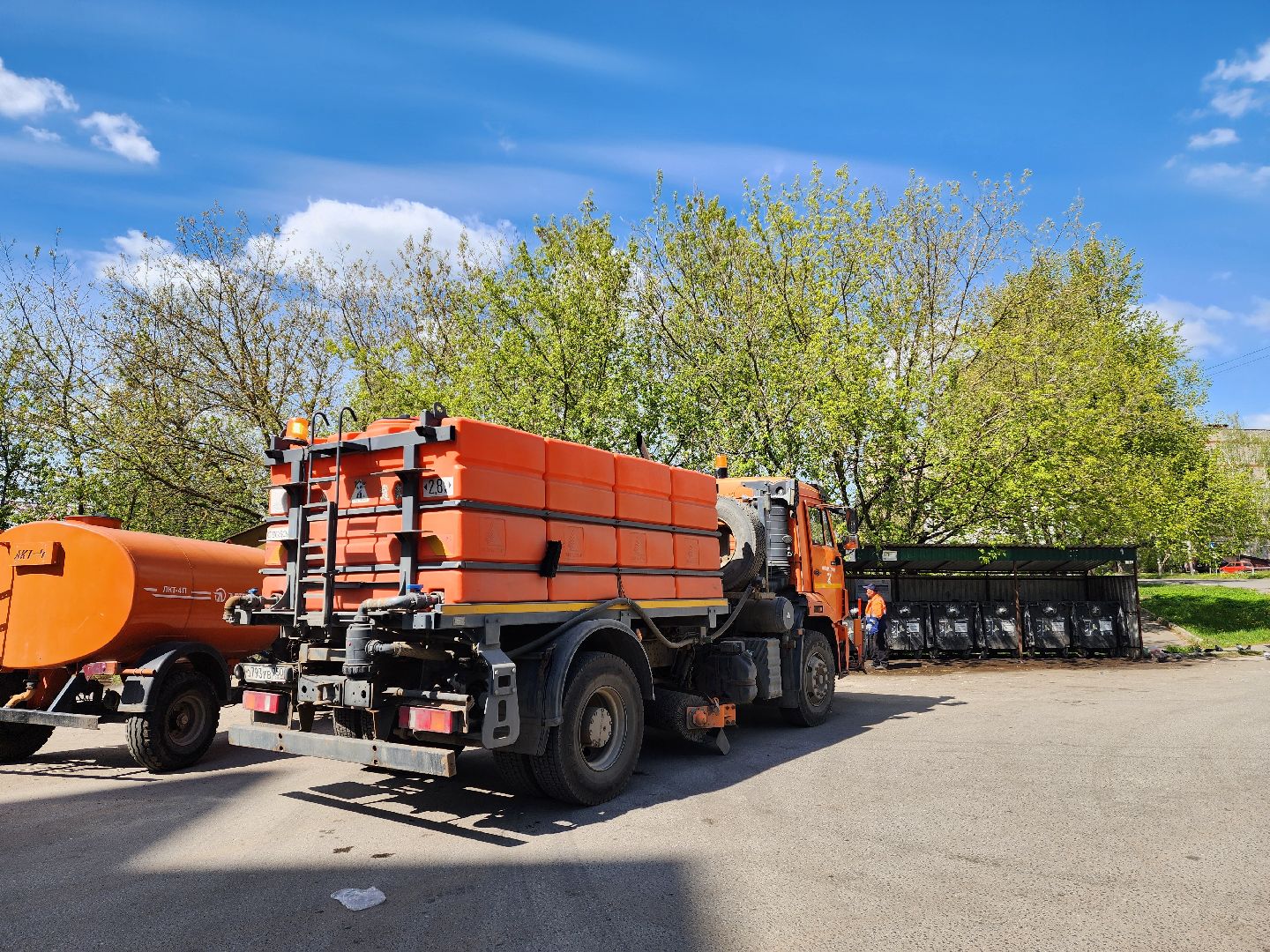 красноармейск, г.о. пушкинский, контейнерная площадка, влажная уборка,