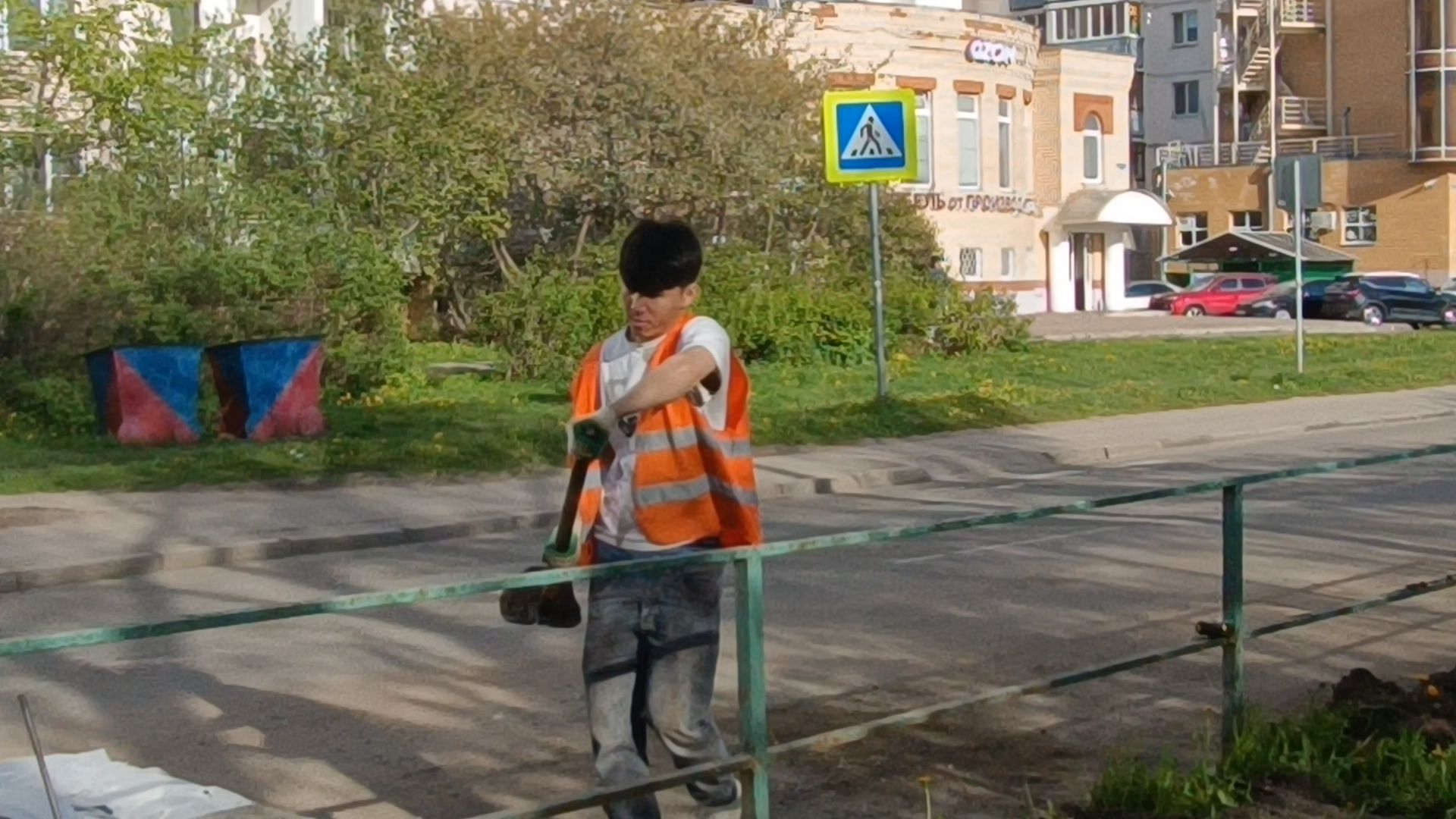 дорога, лобня, бордюр,