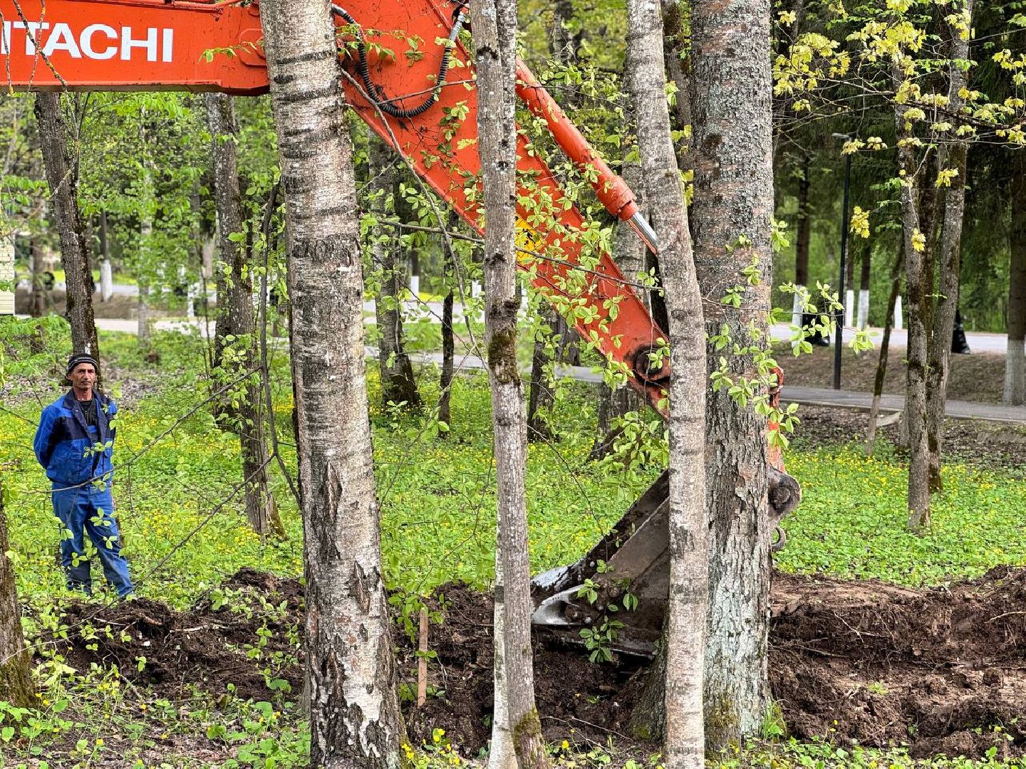 расширение дороги, городской округ восход, работы,