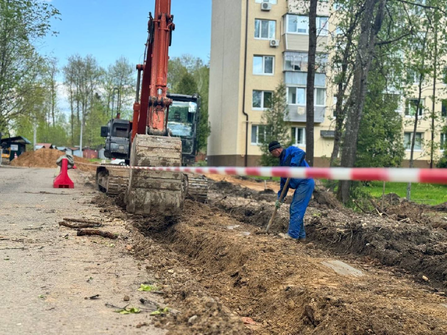 расширение дороги, городской округ восход, работы,