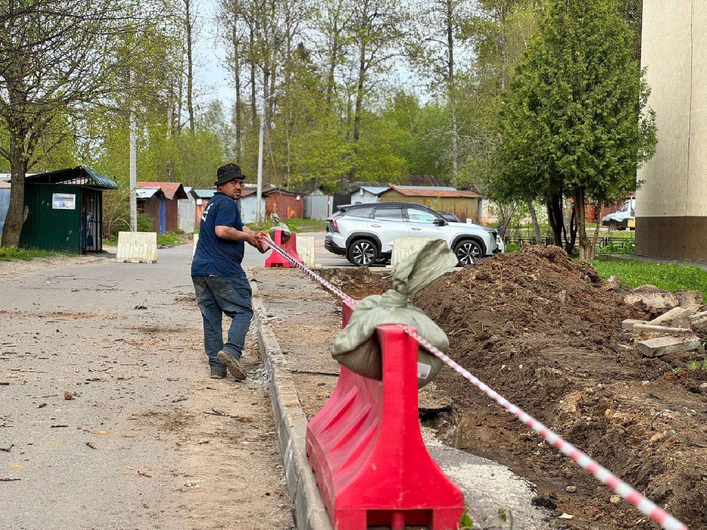 расширение дороги, городской округ восход, работы,