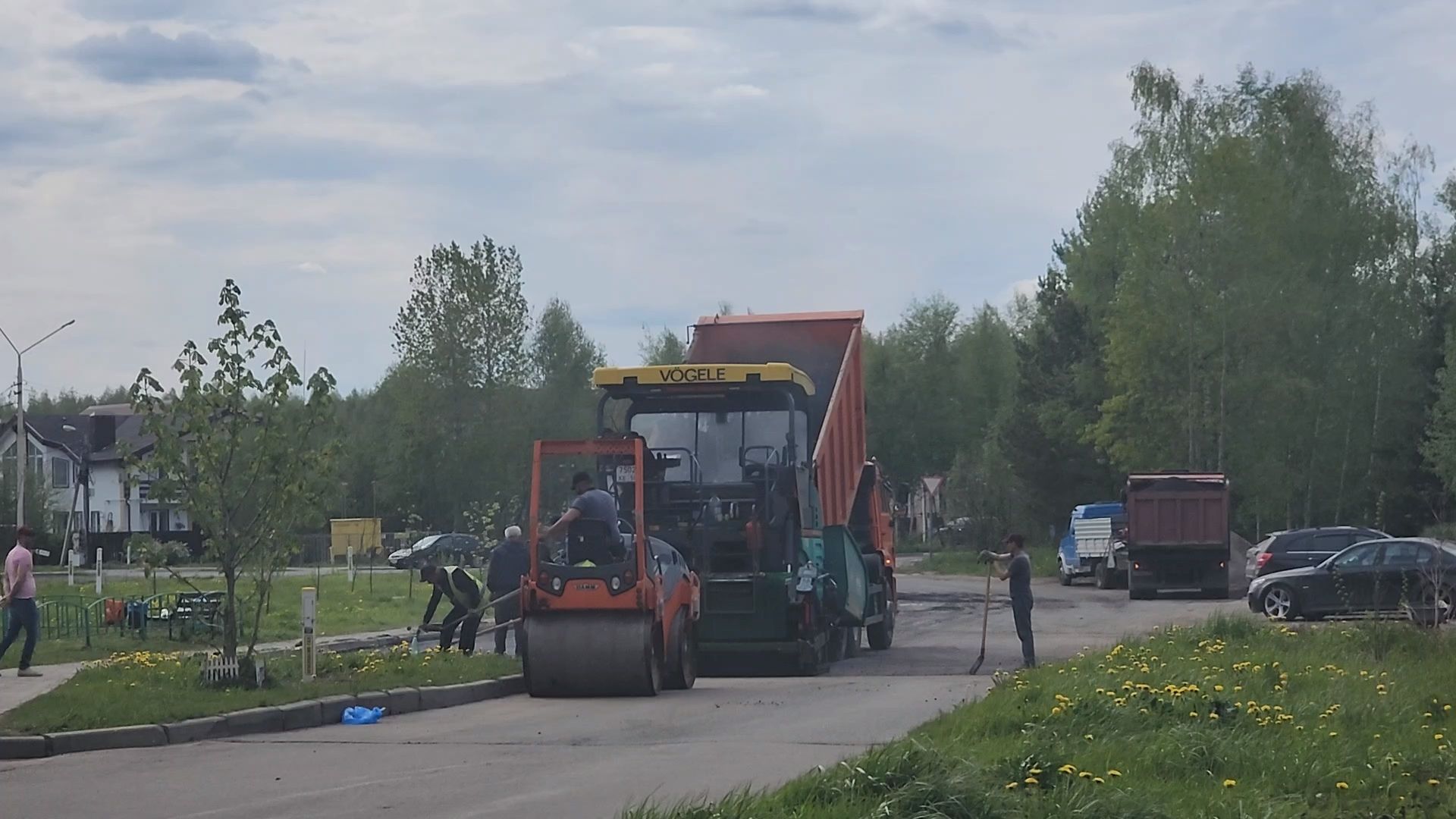 Ремонт дорог, Плановый ремонт, Дубна, укладка асфальта,