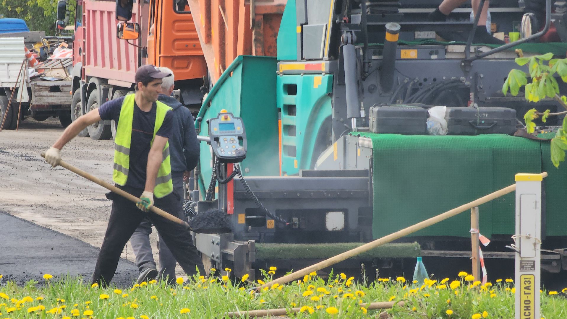 Ремонт дорог, Плановый ремонт, Дубна, укладка асфальта,