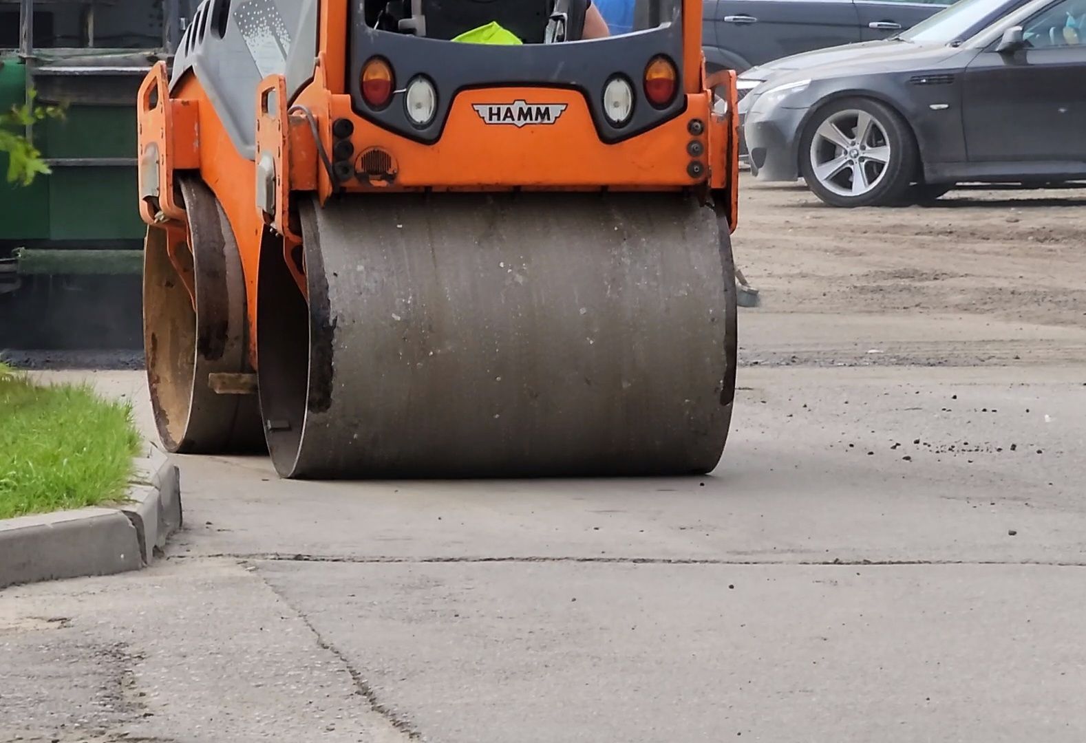 Ремонт дорог, Плановый ремонт, Дубна, укладка асфальта,