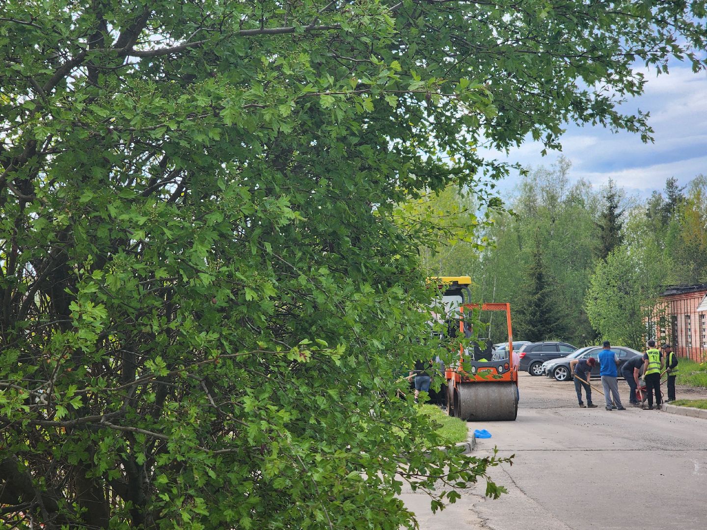 Ремонт дорог, Плановый ремонт, Дубна, укладка асфальта,