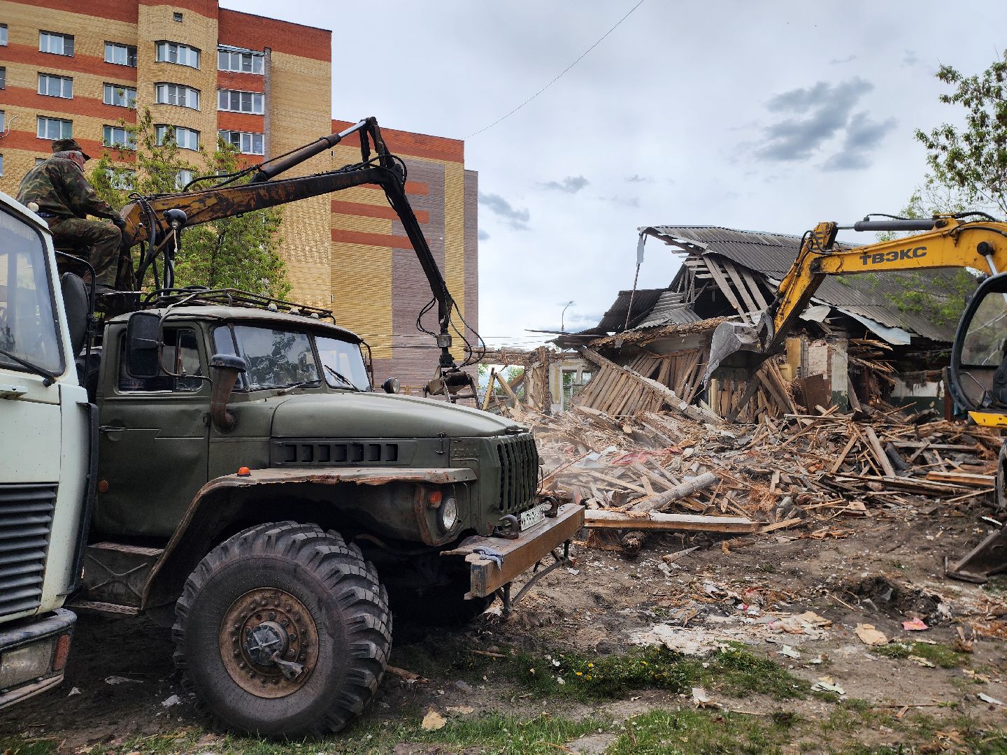 шатура, россия 1, новости подмосковья, снос дома, Переселение граждан из аварийного жилищного фонда, аврийное жилье,