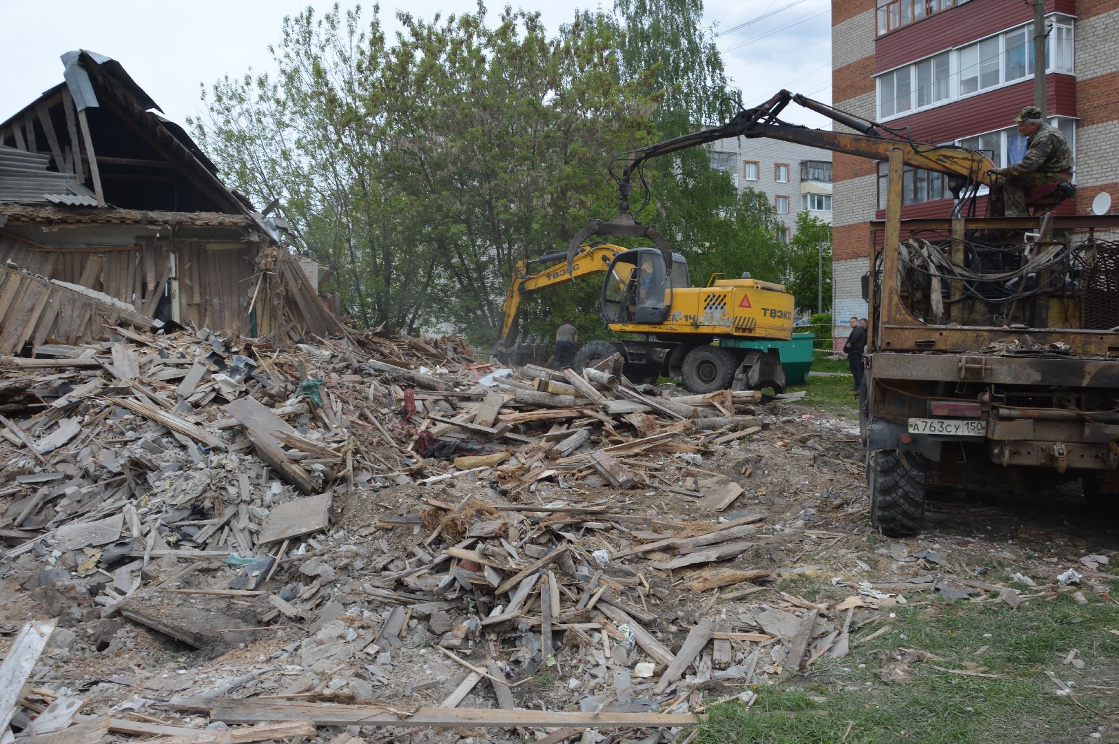 шатура, россия 1, новости подмосковья, снос дома, Переселение граждан из аварийного жилищного фонда, аврийное жилье,