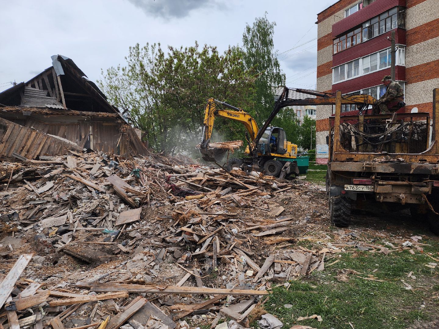 шатура, россия 1, новости подмосковья, снос дома, Переселение граждан из аварийного жилищного фонда, аврийное жилье,