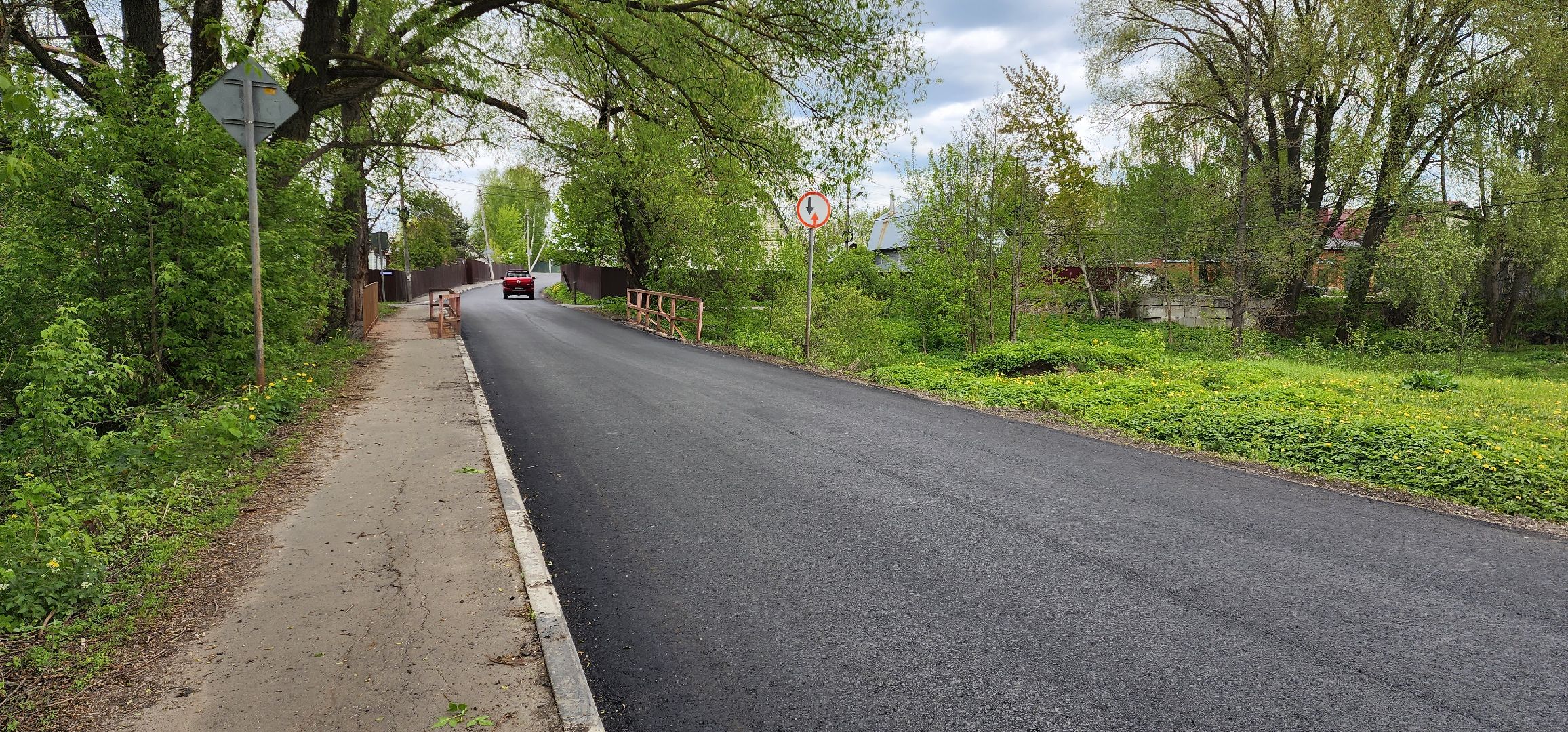раменское, дороги, отремонтирована дорога на улице Октябрьской в Дергаево,