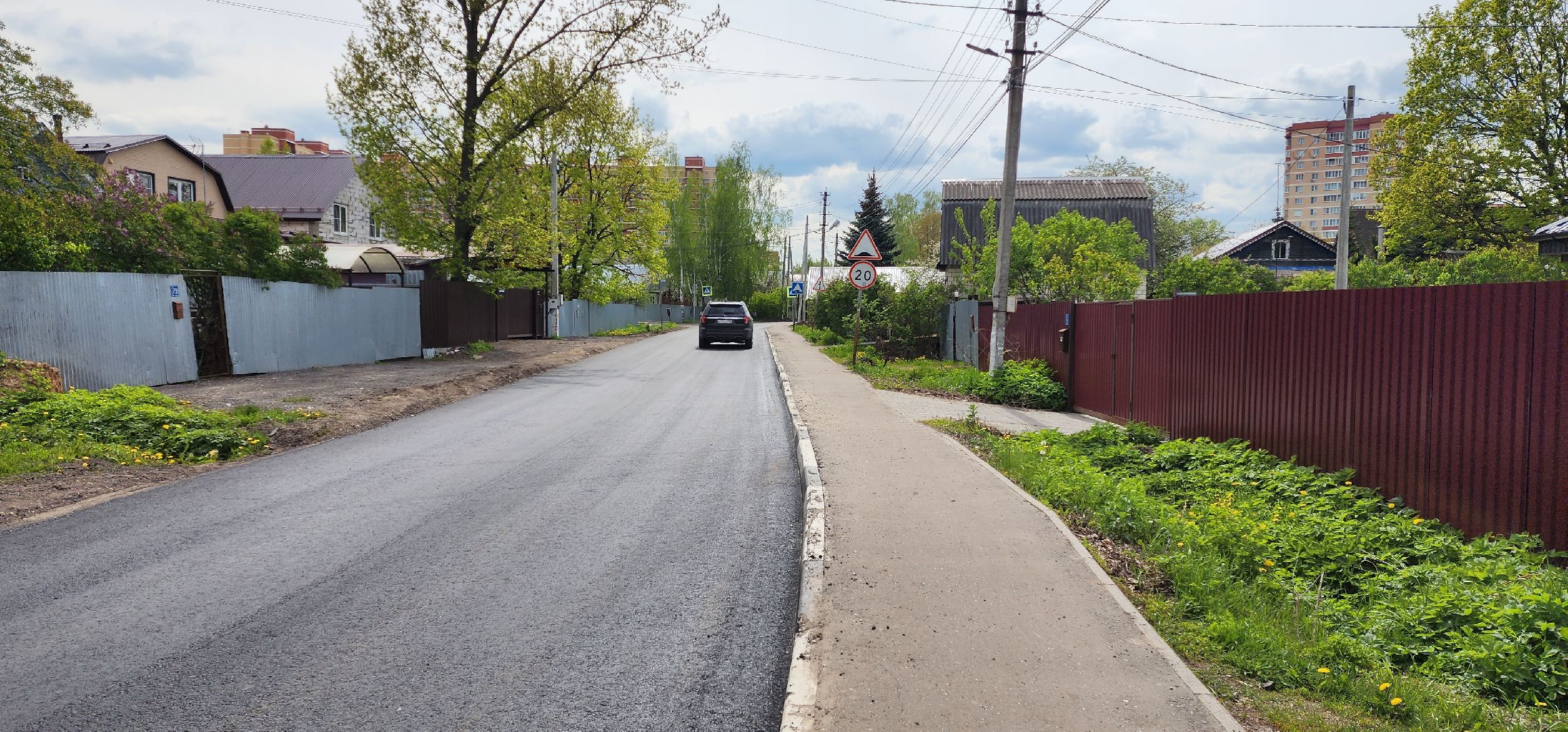 раменское, дороги, отремонтирована дорога на улице Октябрьской в Дергаево,