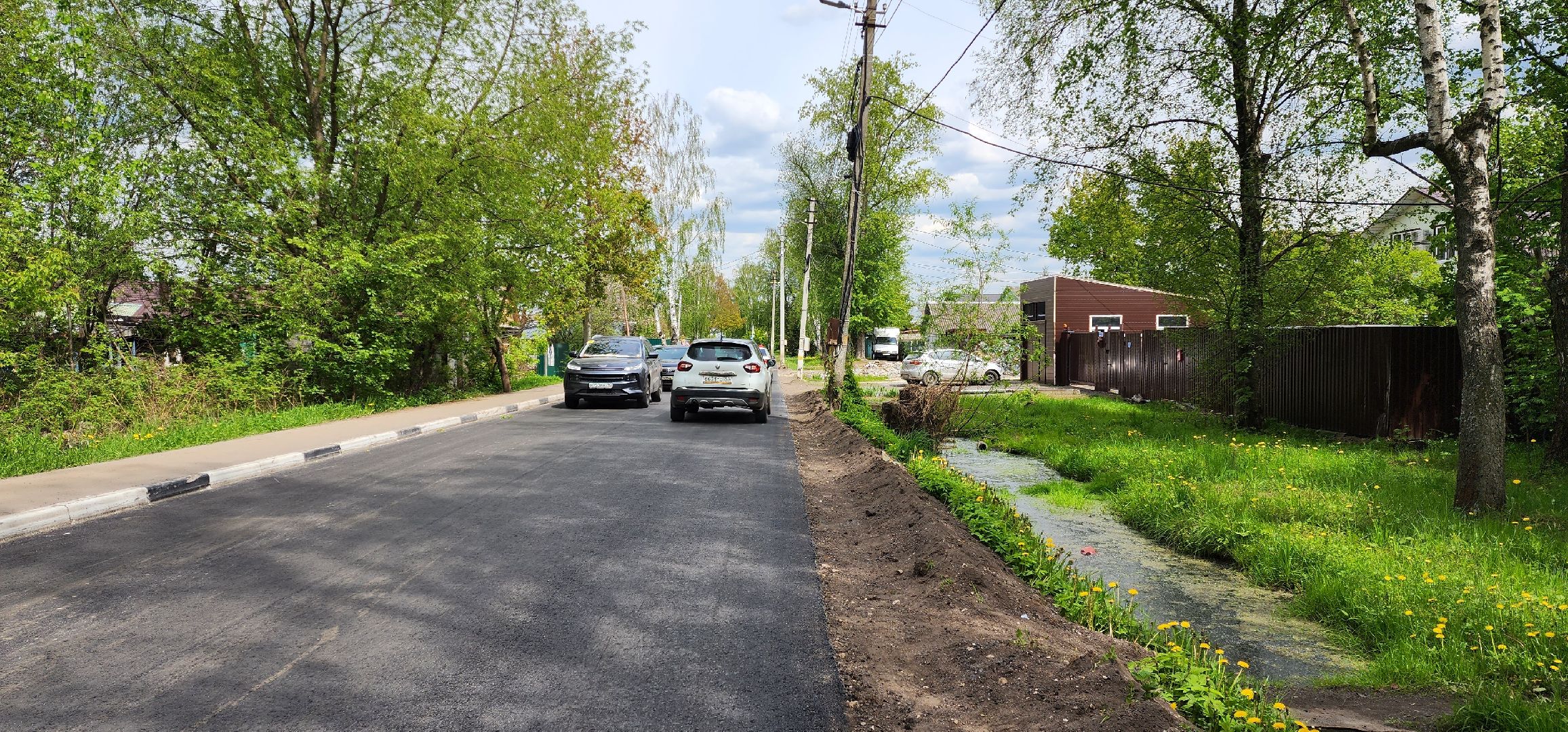 раменское, дороги, отремонтирована дорога на улице Октябрьской в Дергаево,