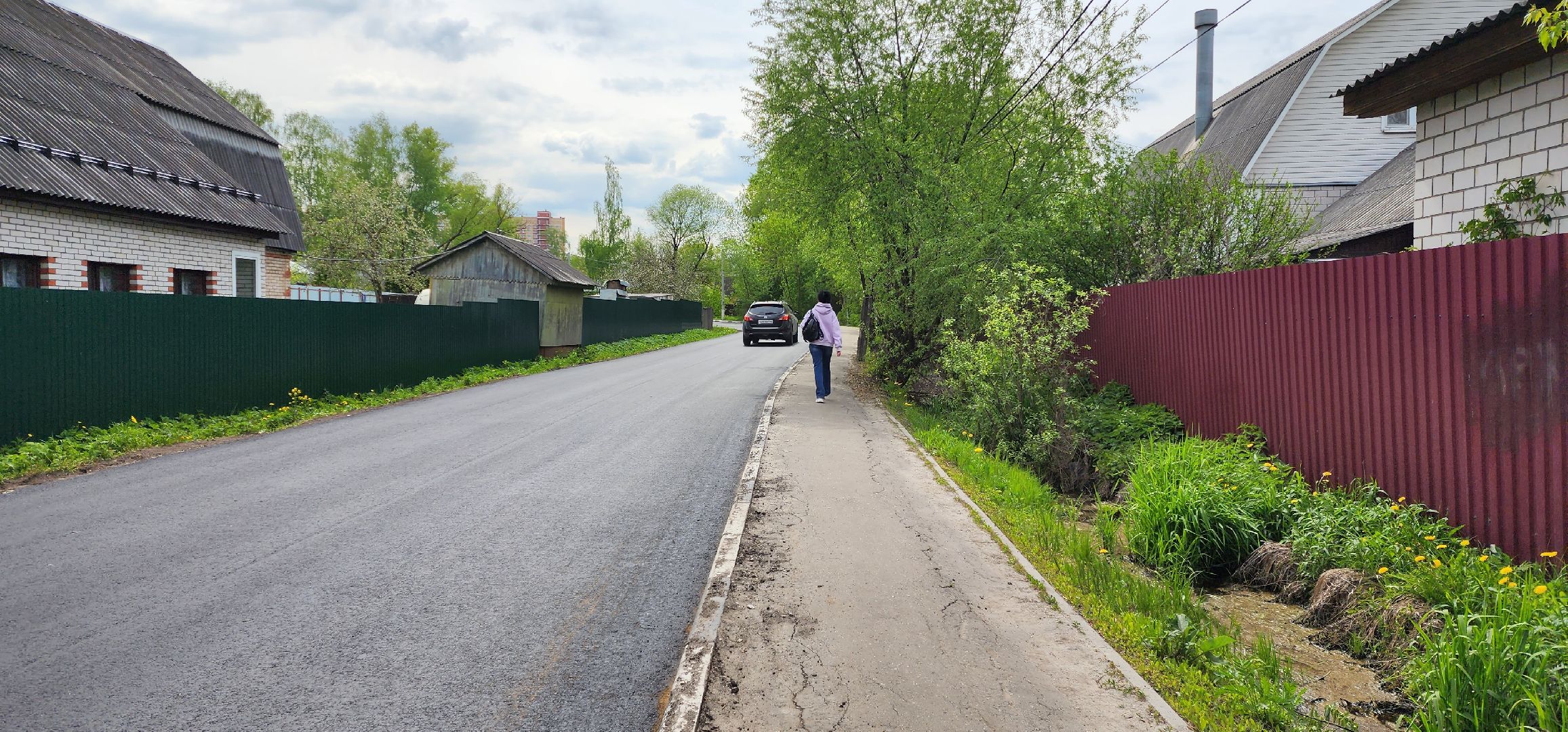 раменское, дороги, отремонтирована дорога на улице Октябрьской в Дергаево,