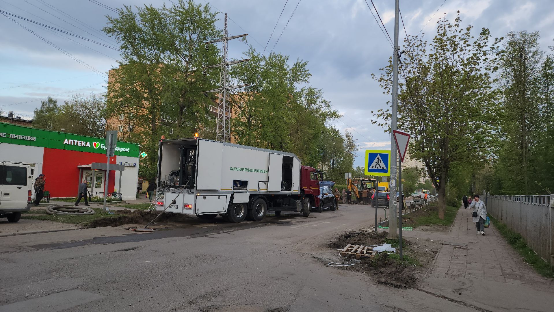 Лобня,ливневки, Реконструкция,