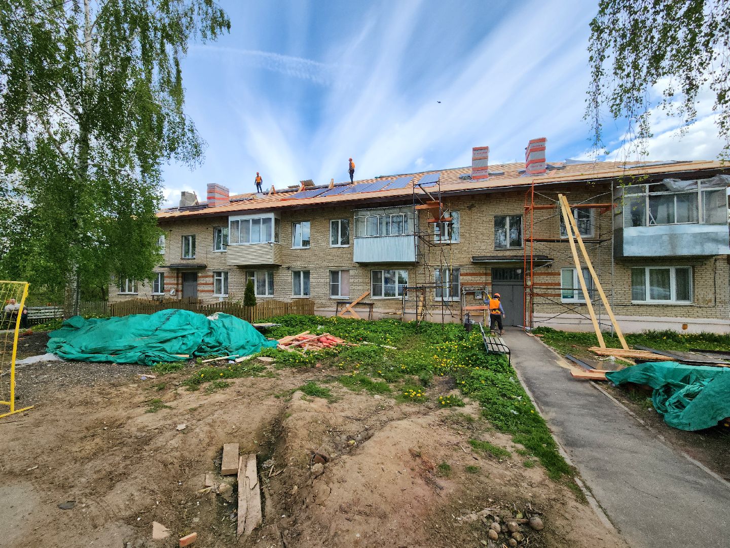 строительство, капитальный ремонт, ремонт крыши, жкх, жкх и благоустройство, руза, Лидино, рузский городской округ,