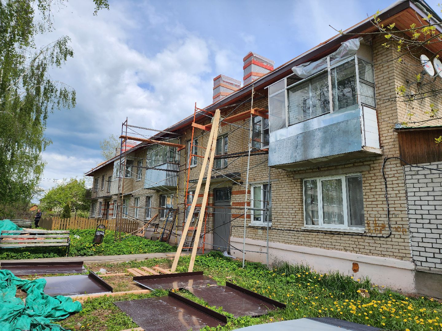 строительство, капитальный ремонт, ремонт крыши, жкх, жкх и благоустройство, руза, Лидино, рузский городской округ,