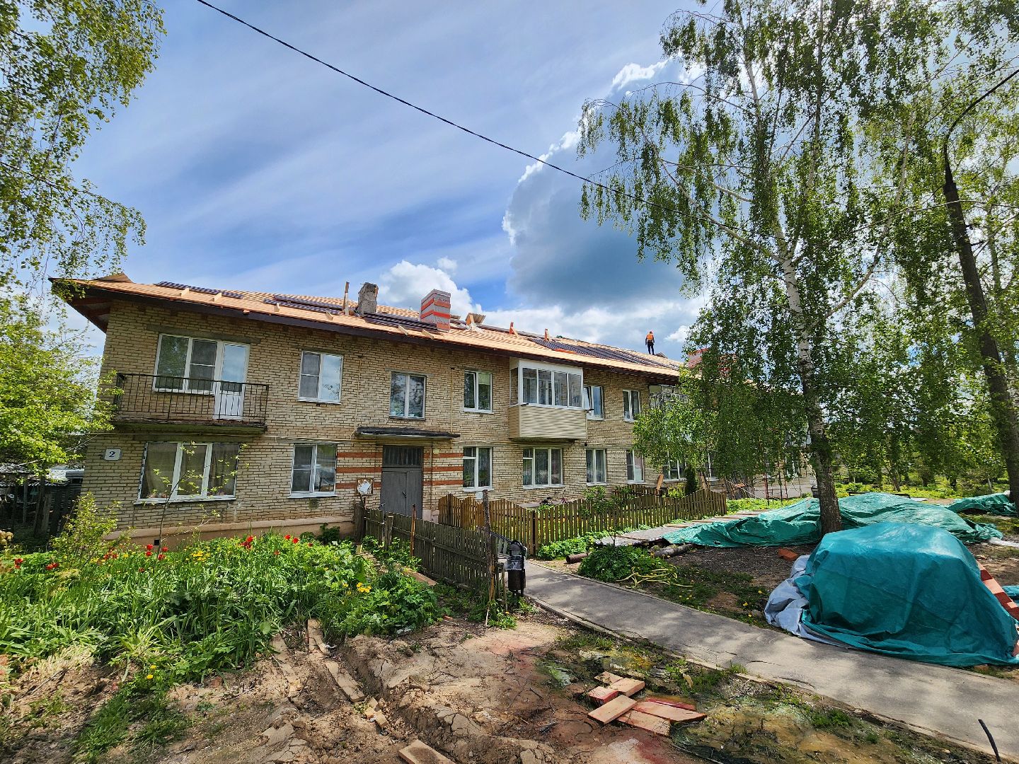 строительство, капитальный ремонт, ремонт крыши, жкх, жкх и благоустройство, руза, Лидино, рузский городской округ,