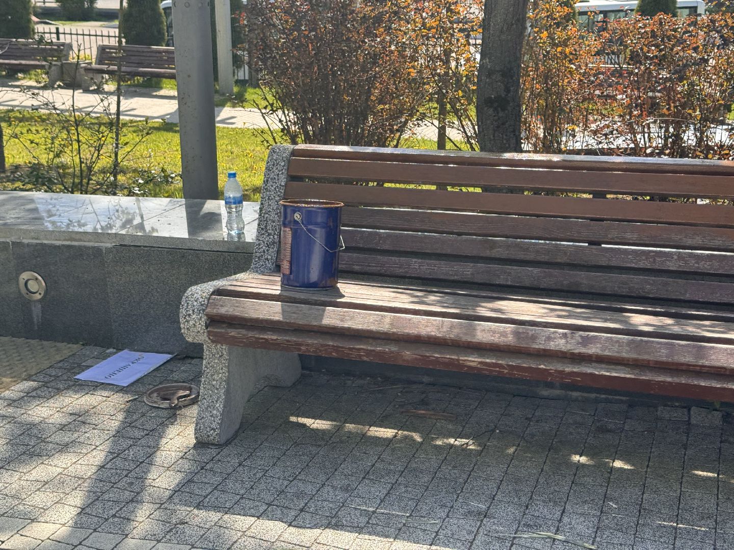 окрашено, благоуйстройство, шаховская, покраска, лавочки,