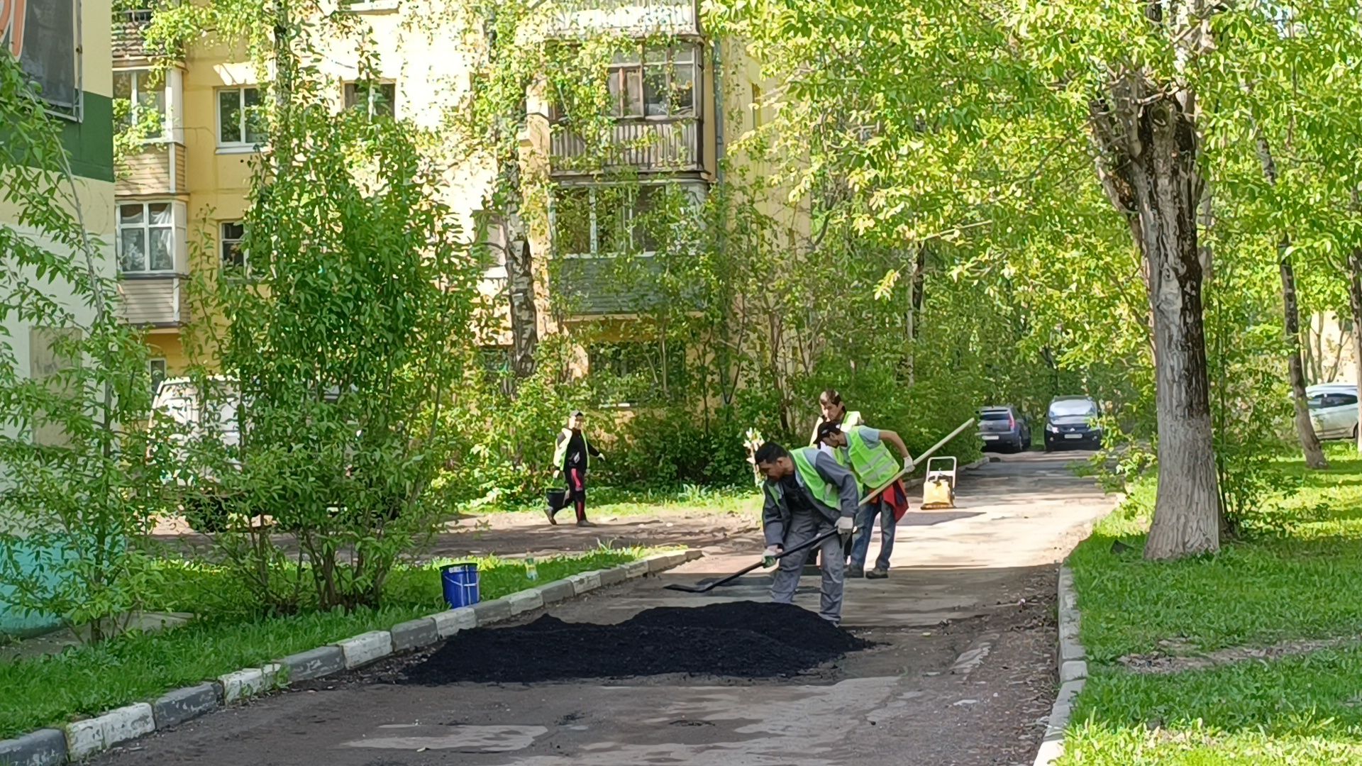 дорога, ямочный ремонт, лобня,