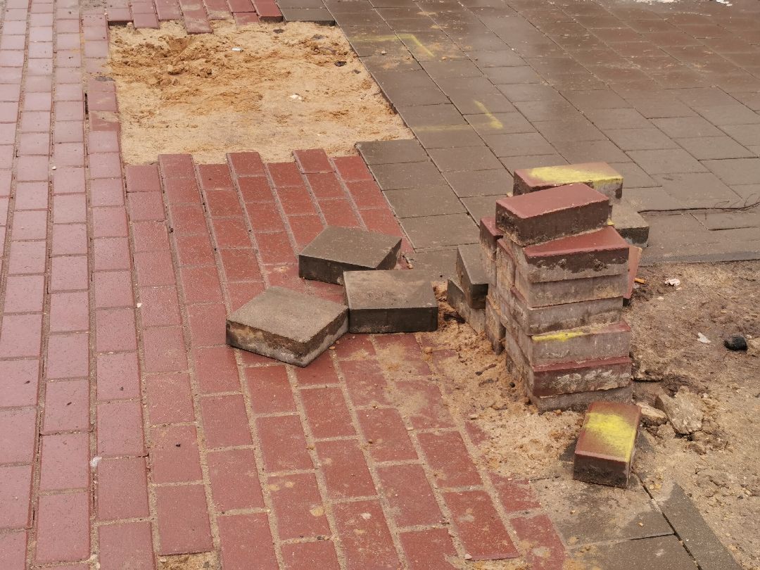 Подольск, тротуар, благоустройство