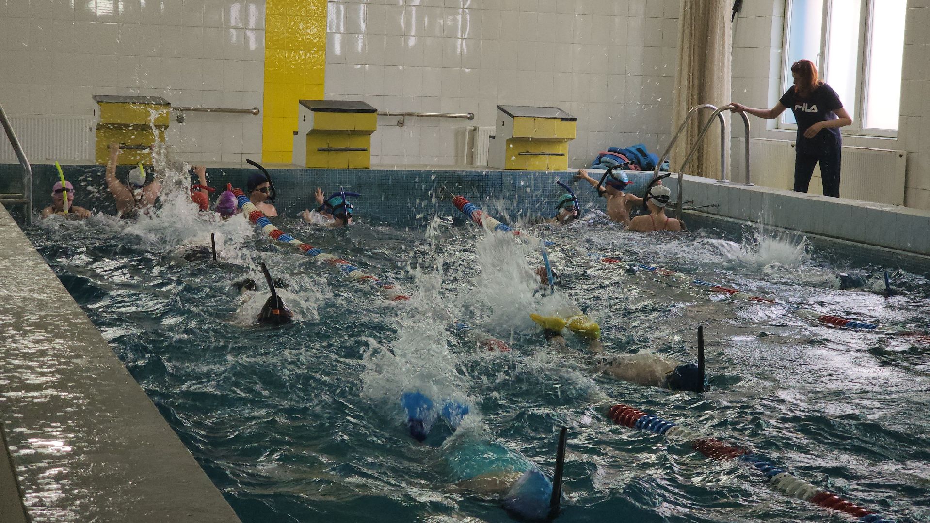 плавание, лобня, Открытый урок,