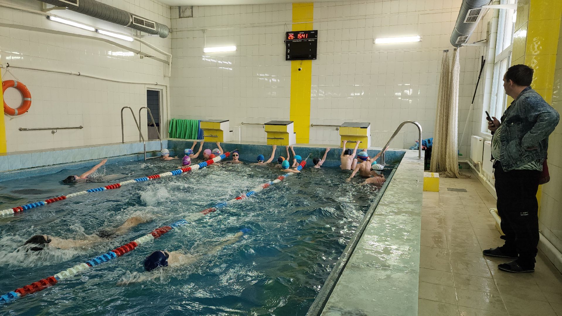 плавание, лобня, Открытый урок,