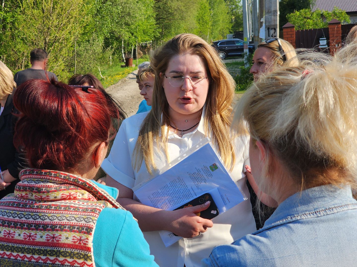 павлово-посадский городской округ, электрогорск, власть, выездная администрация, встреча, дороги,
